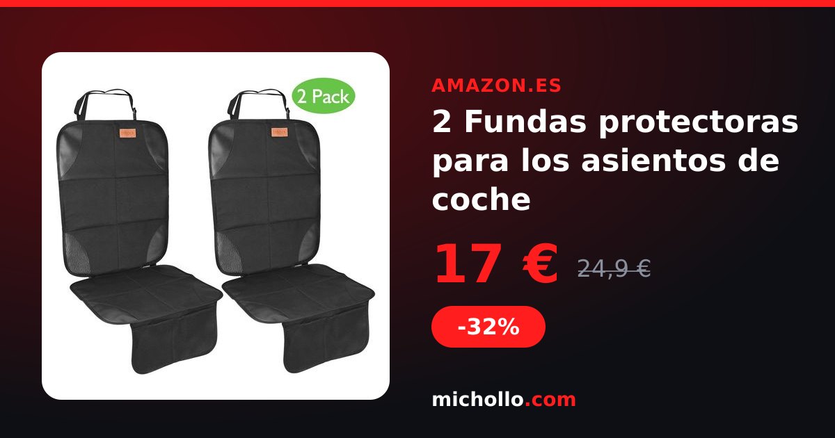 2 Fundas protectoras para los asientos de coche