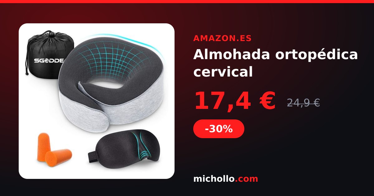 Almohada ortopédica cervical