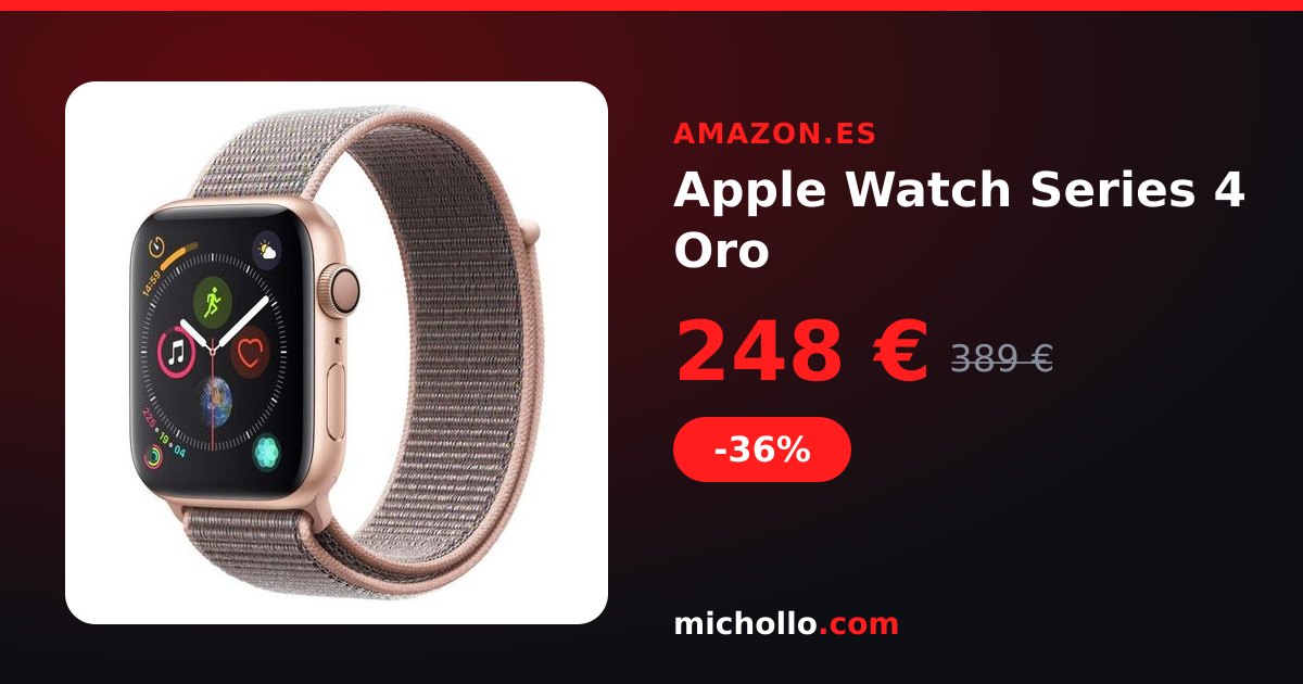 Apple Watch Series 4 Oro