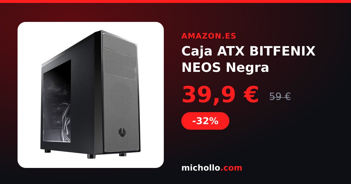 Caja ATX BITFENIX NEOS Negra