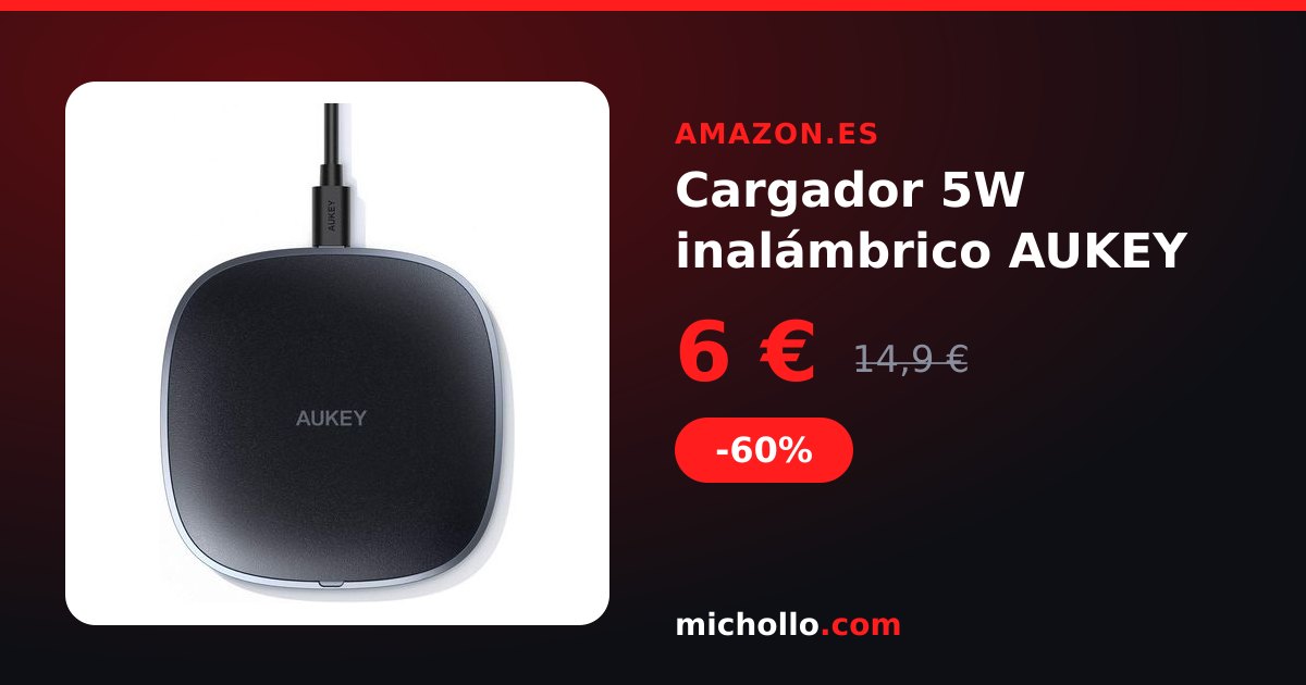 Cargador 5W inalámbrico AUKEY