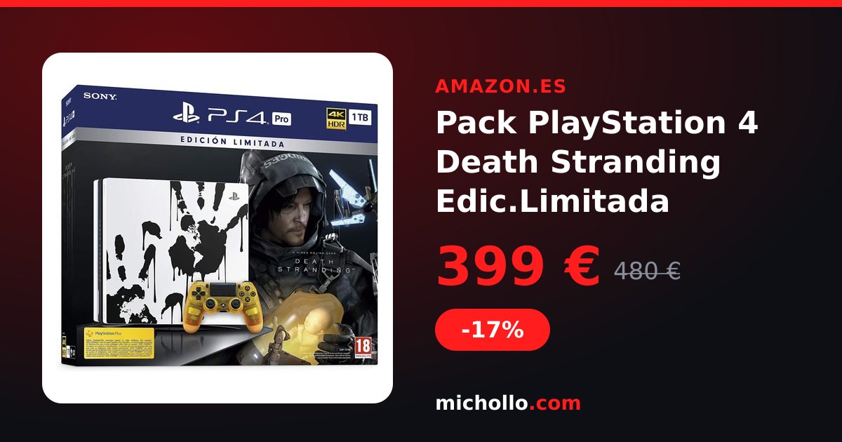 Pack PlayStation 4 Death Stranding Edic.Limitada