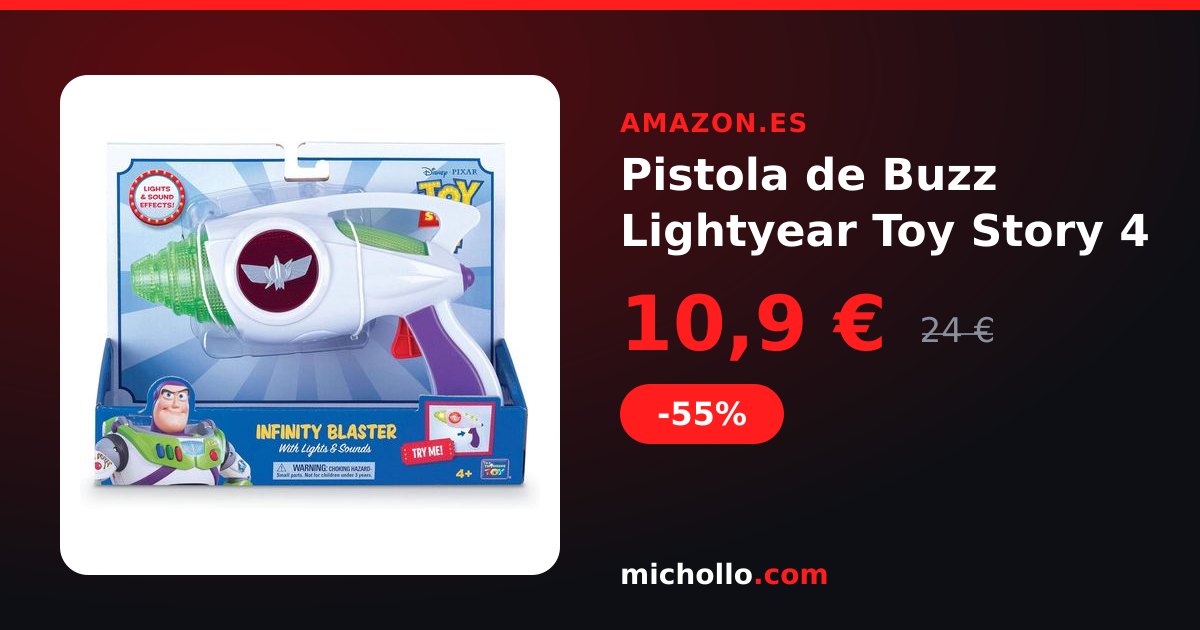 Pistola de Buzz Lightyear Toy Story 4