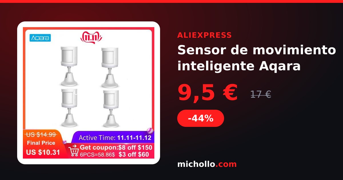 Sensor de movimiento inteligente Aqara